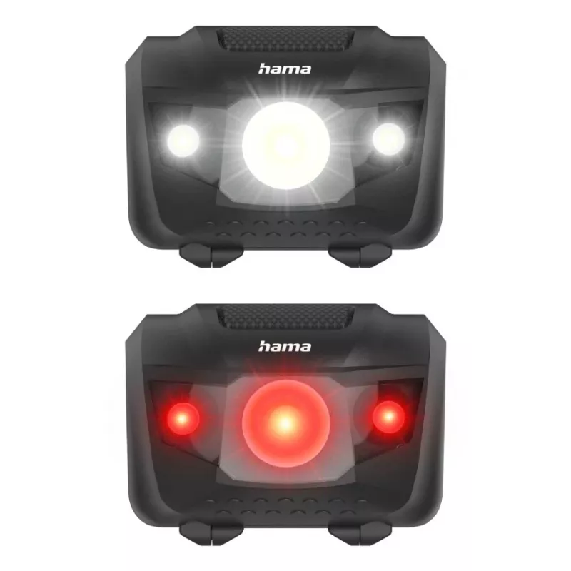 Hama HL200 negro, azul, amarillo linterna frontal LED