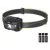 Hama HL200 negro, azul, amarillo linterna frontal LED