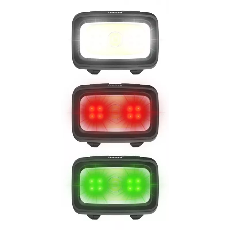Hama HL350 negro, azul, amarillo linterna frontal LED