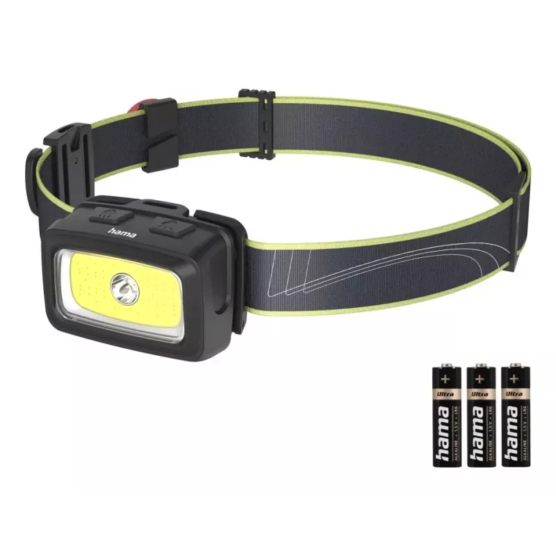 Hama HL350 negro, azul, amarillo linterna frontal LED
