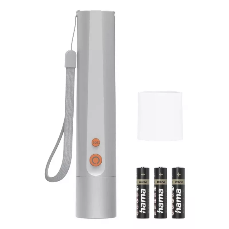 Linterna de mano Hama FL250 LED 3W aluminio plateado