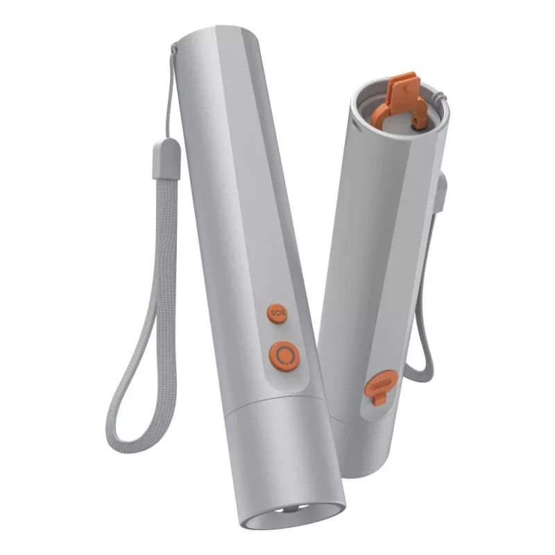 Linterna de mano Hama FL350-C plateado LED 3W USB recargable