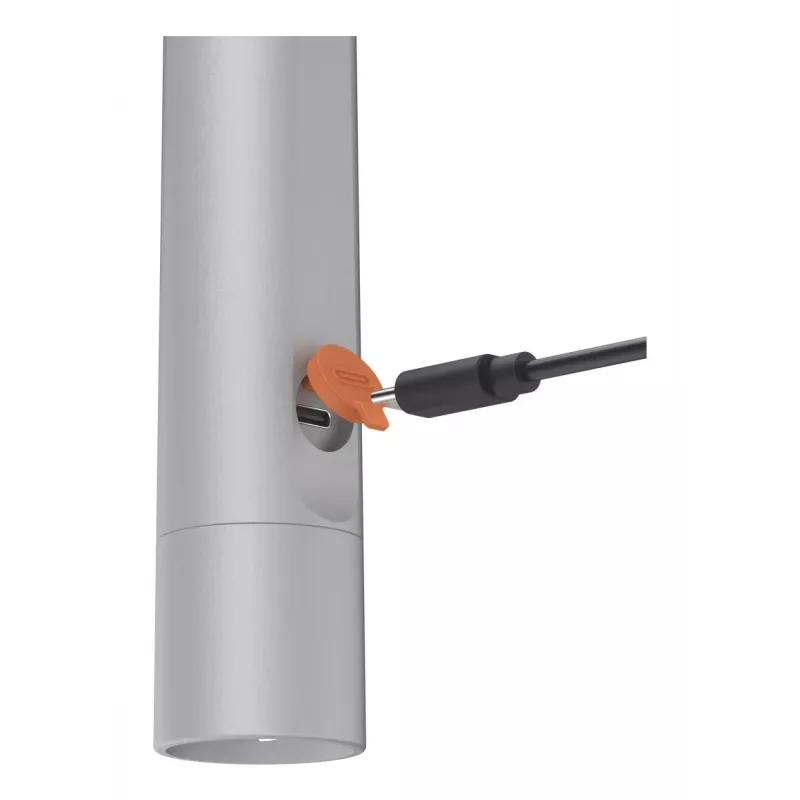 Linterna de mano Hama FL350-C plateado LED 3W USB recargable
