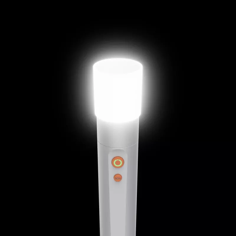 Linterna de mano Hama FL350-C plateado LED 3W USB recargable