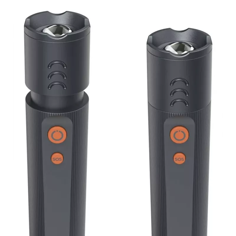Linterna LED HAMA FLX350 aluminio resistente a impactos, 4 modos con SOS, compacta y manejable