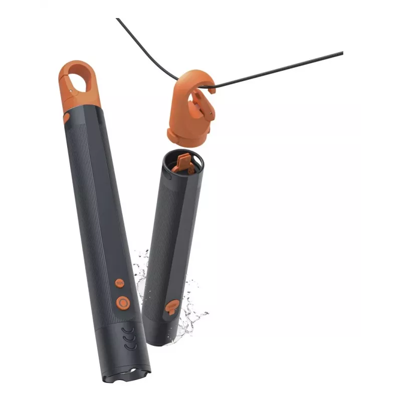 Linterna LED recargable HAMA FLX1200-C — aluminio, resistente a impactos, 4 modos + SOS