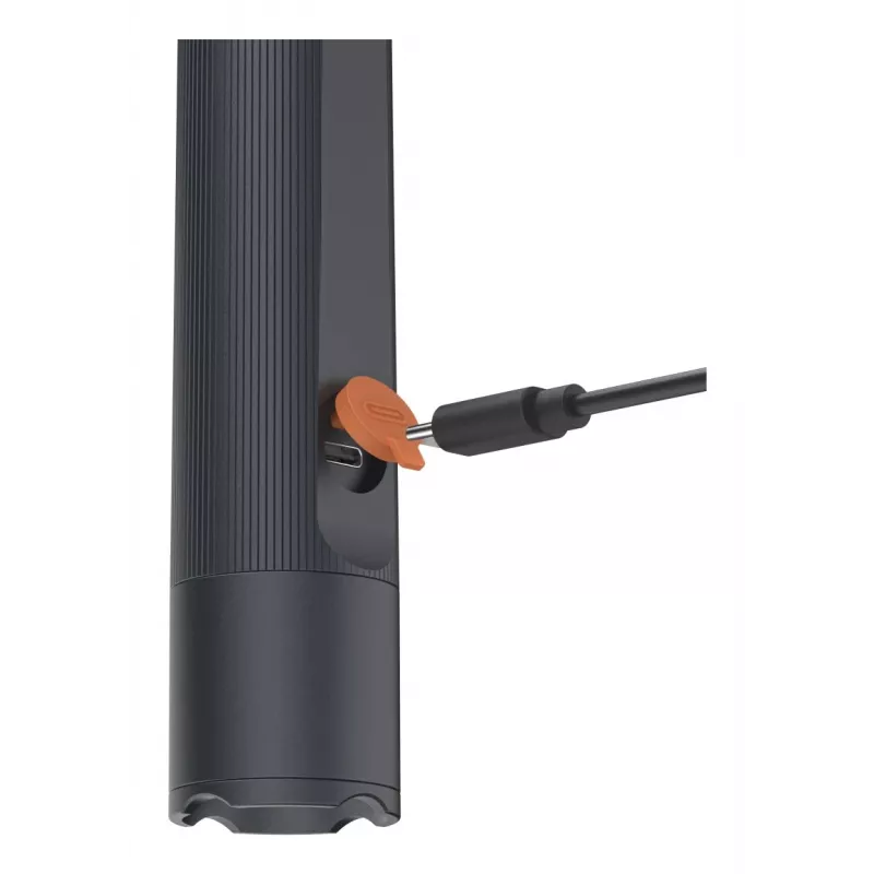 Linterna LED recargable HAMA FLX1200-C — aluminio, resistente a impactos, 4 modos + SOS