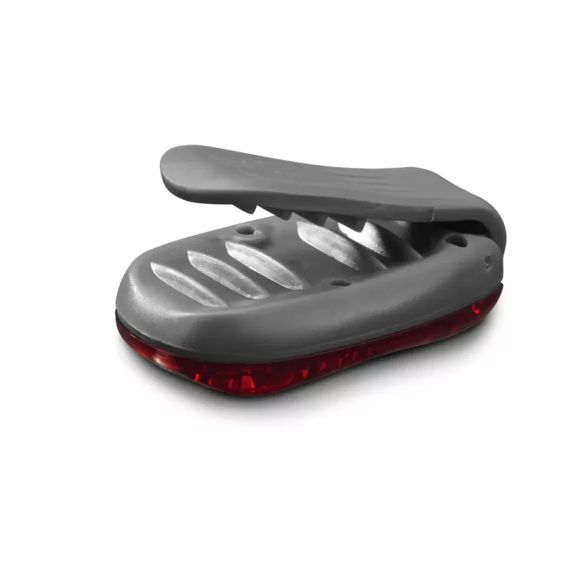 Hama luz de advertencia LED con clip, 2 uds., 3 modos de luz, IP44, pila CR2032, negro/rojo