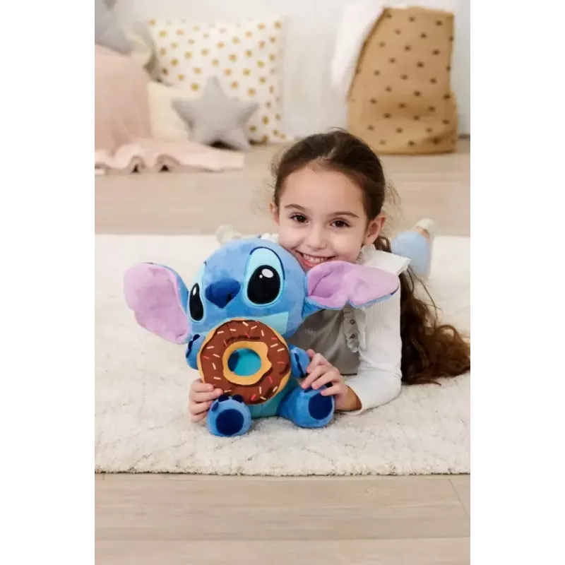 Peluche SIMBA mascota Stitch con donut 25 cm figura de peluche