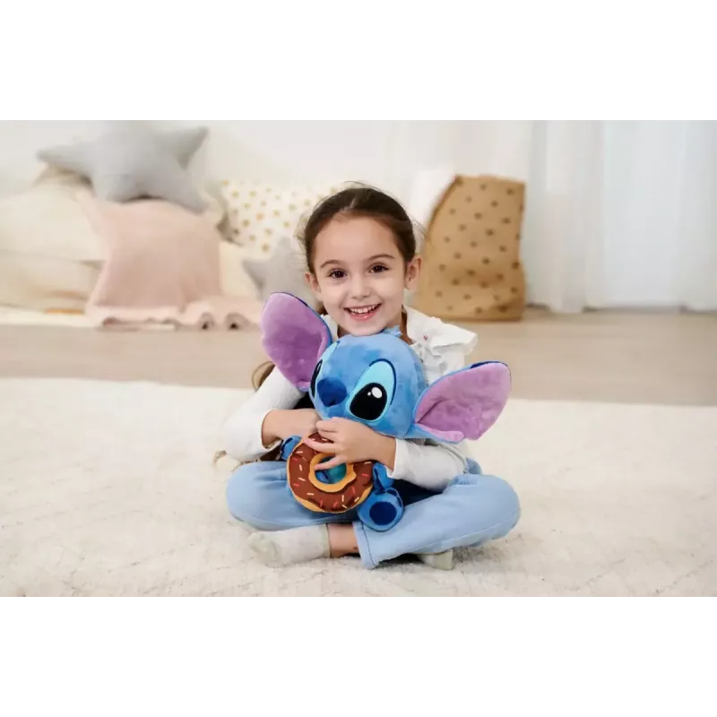 Peluche SIMBA mascota Stitch con donut 25 cm figura de peluche