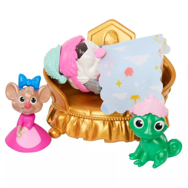 Set de juego Disney Princess Pet Palace con 7 zonas de juego, 3 amigos animales y más de 20 muebles y accesorios