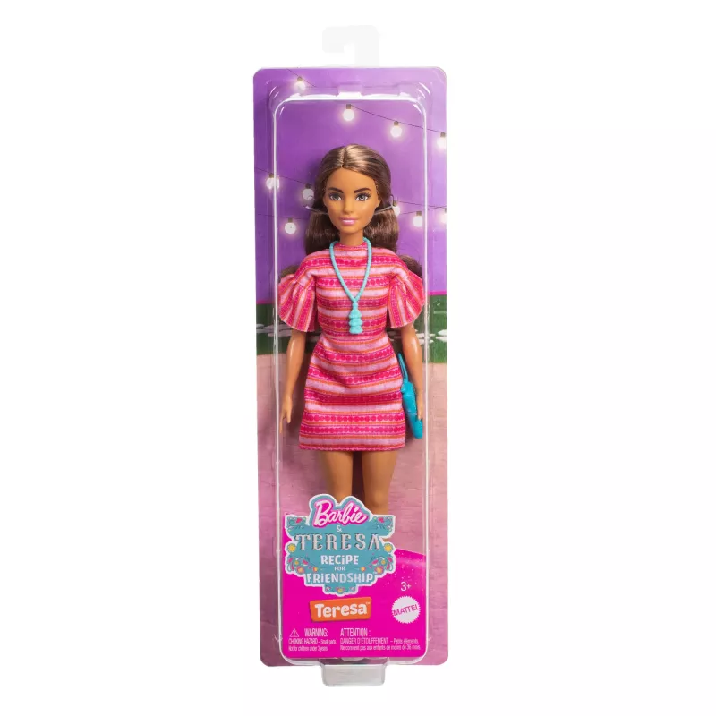 Muñeca de moda BARBIE Teresa 'Receta de amistad' — 305 mm, tela y plástico, multicolor, accesorios, edad 3–12