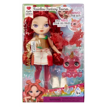 Muñeca Rainbow High Littles Rainbow Fantasy Fairies - Apple (rojo)