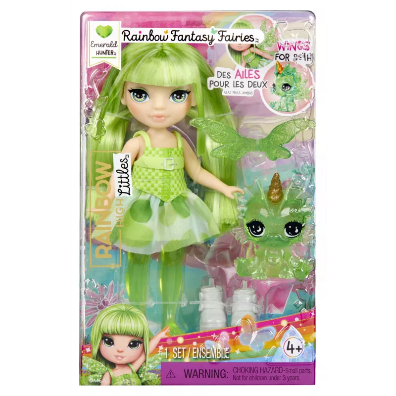 Muñeca Rainbow High Littles Rainbow Fantasy Fairies - Emerald (verde)