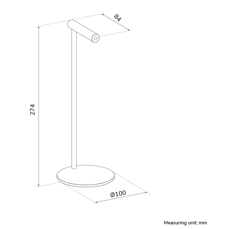 Soporte para auriculares Neomounts ADS11-170SL — soporte de sobremesa de aluminio para auriculares over-ear y on-ear
