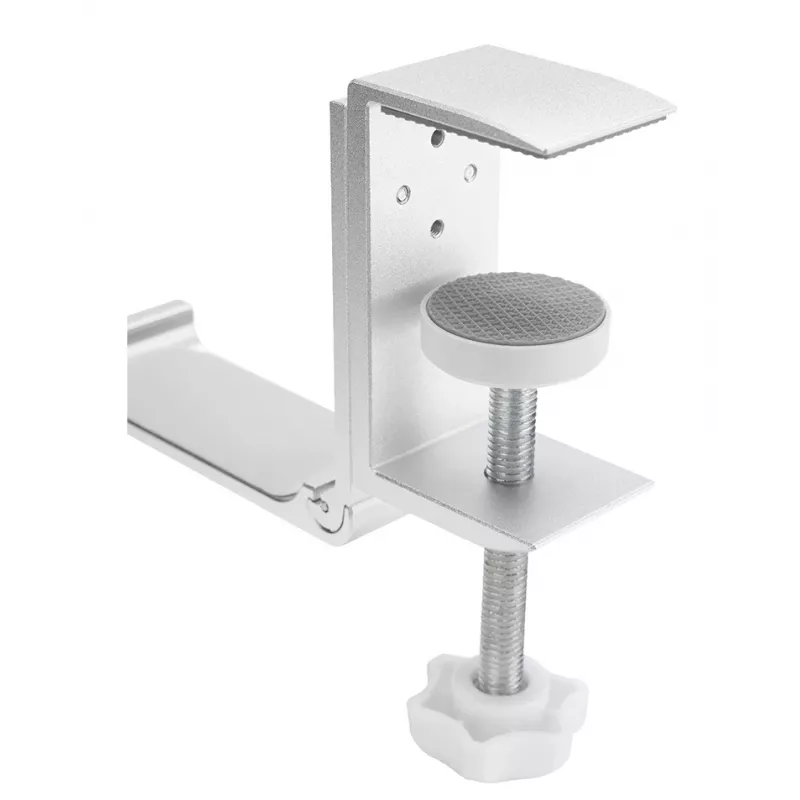 Neomounts ADS11-171SL soporte para auriculares, universal, con fijación por abrazadera, de aluminio, plateado