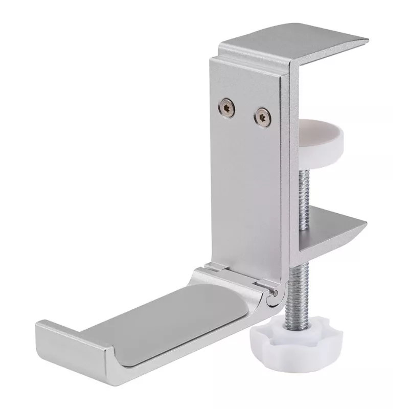 Neomounts ADS11-171SL soporte para auriculares, universal, con fijación por abrazadera, de aluminio, plateado
