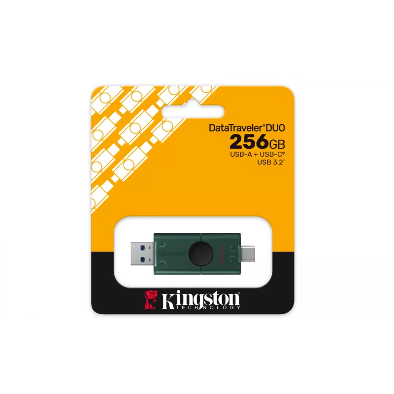 Memoria USB Kingston Technology 256GB USB-A USB-C 3.2 Gen 1 DuoG2