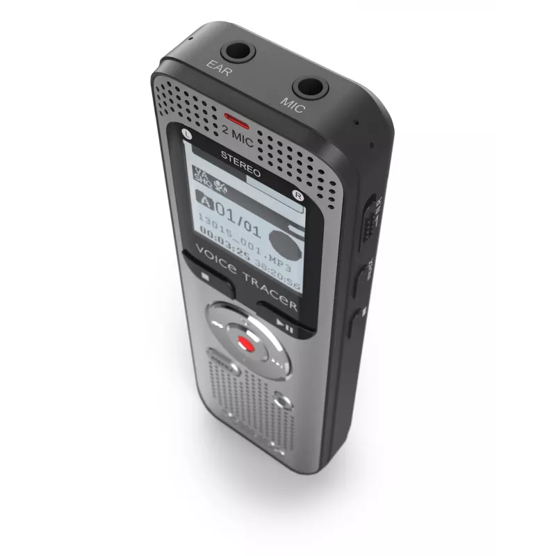 Grabadora de voz Philips Voice Tracer DVT2015 memoria interna tarjeta flash plata 2370 h de tiempo de grabación
