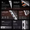 Axagon HMC-KB-NRD, hub USB 5Gbps con teclado, HDMI 4K/60Hz, 3x USB-A, SD/mSD, audio, PD100, distribución nórdica
