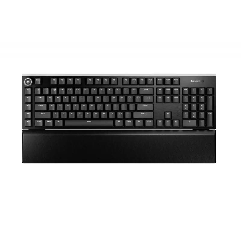Teclado gaming mecánico be quiet! Light Mount Silent Tactile USB QWERTY US English, RGB, tamaño completo, cable USB Type-A a Type-C