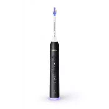 Philips Sonicare 6500 Series HX7411/02 cepillo de dientes eléctrico sónico con app, 62.000 movimientos/min, sensor de presión, temporizador, negro