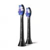 Philips Sensitive HX6052/88 pack de 2 cabezales de cepillo, 2 uds., negro, 3 meses, extra suave, Philips, Philips Sonicare