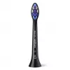 Cabezales de cepillo Philips HX6054/88 — pack de 4, cerdas extra suaves, negro