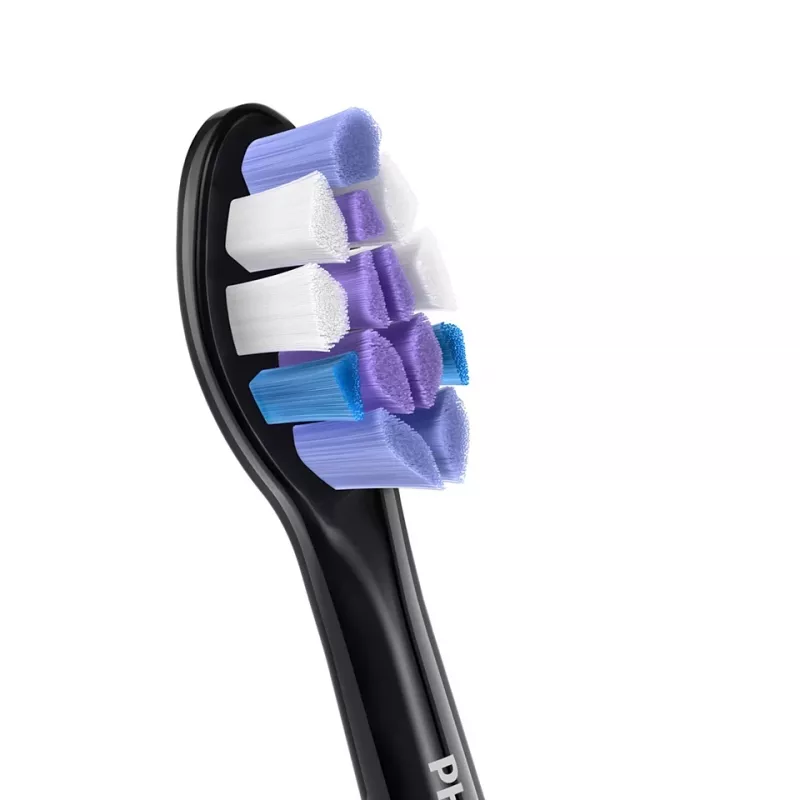 Cabezales de cepillo Philips HX6054/88 — pack de 4, cerdas extra suaves, negro