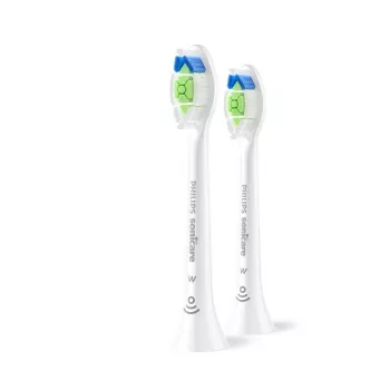 Cepillos de recambio Philips HX6062/87 pack de 2, cerdas medias, blanco