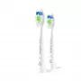 Cepillos de recambio Philips HX6062/87 pack de 2, cerdas medias, blanco