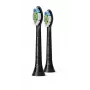 Philips Sonicare Optimal White HX6062/88 pack de 2 cabezales de recambio, 2 uds., negro, 3 meses, medio, 62000 movimientos por minuto, Philips