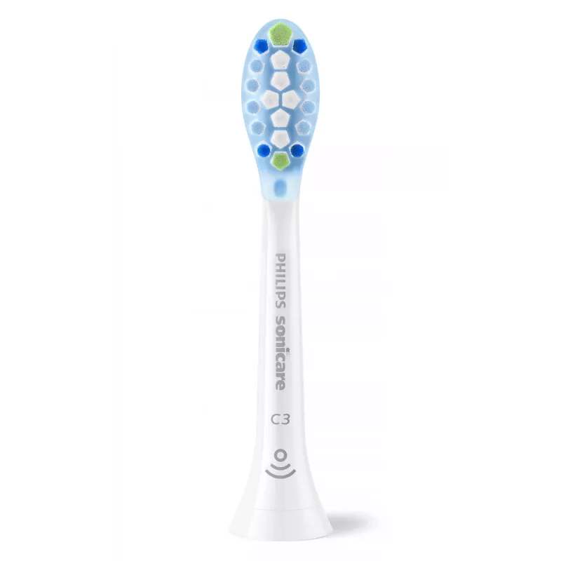 Philips Premium Plaque Defence HX9042/87 pack de 2 cabezales de cepillo, 2 uds., blanco, 3 meses, medio, Philips