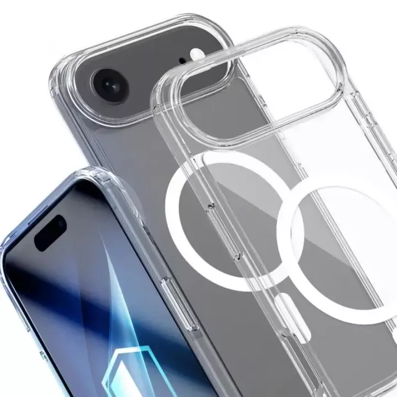 Funda 3MK para Apple iPhone 17 Air – funda transparente TPU/PU, compatible con pantalla de 6,5 pulgadas (16,5 cm)