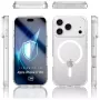 Funda protectora 3MK Armor MagCase para Apple iPhone 17 Pro, sujeción magnética, transparente/ahumado