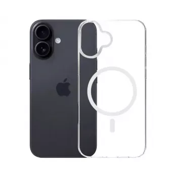 Funda para móvil 3MK para Apple iPhone 17, funda transparente TPU/PU, para pantalla de 6,3 pulgadas (16 cm)