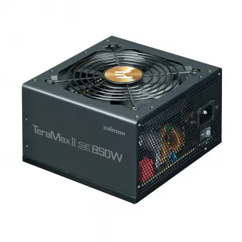 Fuente de alimentación Zalman TeramaxII SE 850 W ATX 18+10 Pin, 80 PLUS Gold, ventilador 120 mm, negro