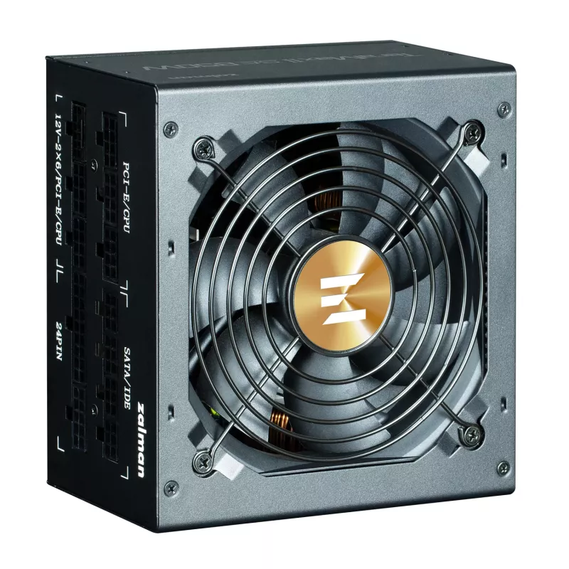 Fuente de alimentación Zalman TeramaxII SE 850 W ATX 18+10 Pin, 80 PLUS Gold, ventilador 120 mm, negro