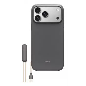 APPLE Beats iPhone 17 Pro Max - funda con soporte con MagSafe y control de cámara - gris granito