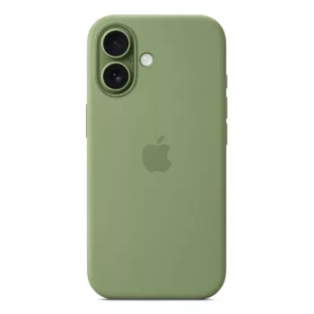 Funda de silicona Apple iPhone 17 MagSafe Light Moss verde