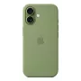 Funda de silicona Apple iPhone 17 MagSafe Light Moss verde