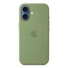 Funda de silicona Apple iPhone 17 MagSafe Light Moss verde