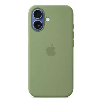 Funda de silicona Apple iPhone 17 MagSafe Light Moss verde