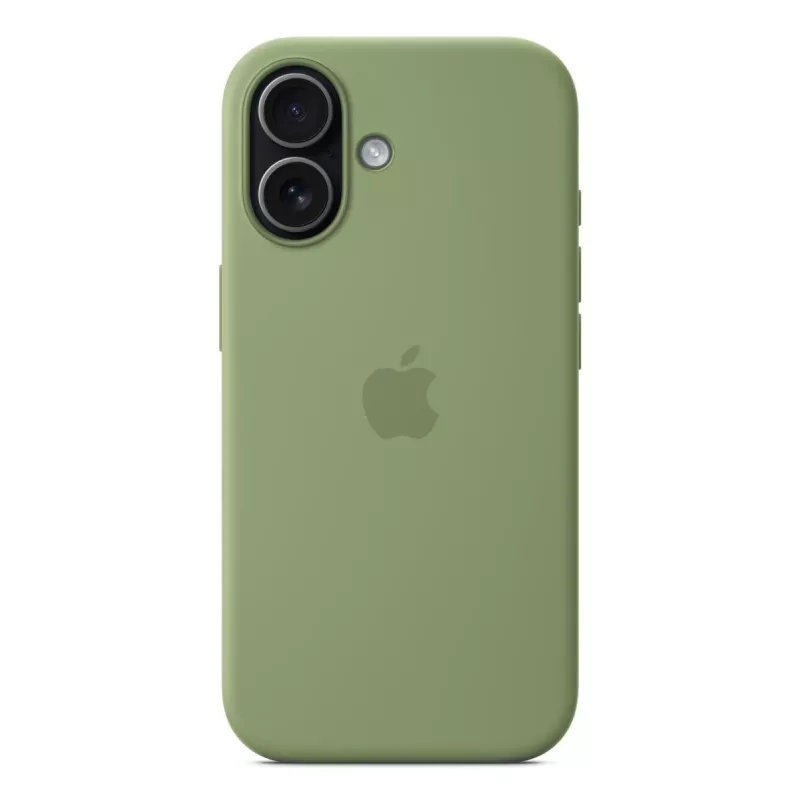 Funda de silicona Apple iPhone 17 MagSafe Light Moss verde