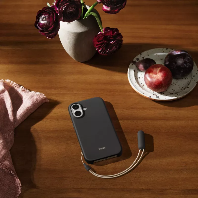 APPLE Beats iPhone 17 - funda con soporte con MagSafe y control de cámara - gris granito