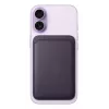 Tarjetero Apple iPhone FineWoven Wallet con MagSafe Midnight morado