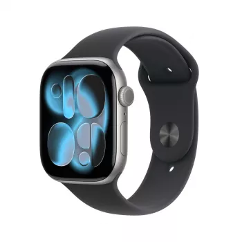 Smartwatch Apple Watch Series 11 GPS 46mm Caja de aluminio gris espacial con correa deportiva negra S/M