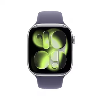 Smartwatch Apple Watch Series 11 GPS 46mm Caja de aluminio plata con correa deportiva Purple Fog S/M