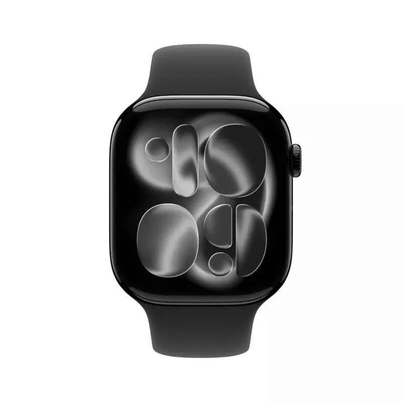 Apple Watch GPS + Cellular 46mm Caja de aluminio negro azabache con correa deportiva negra S/M