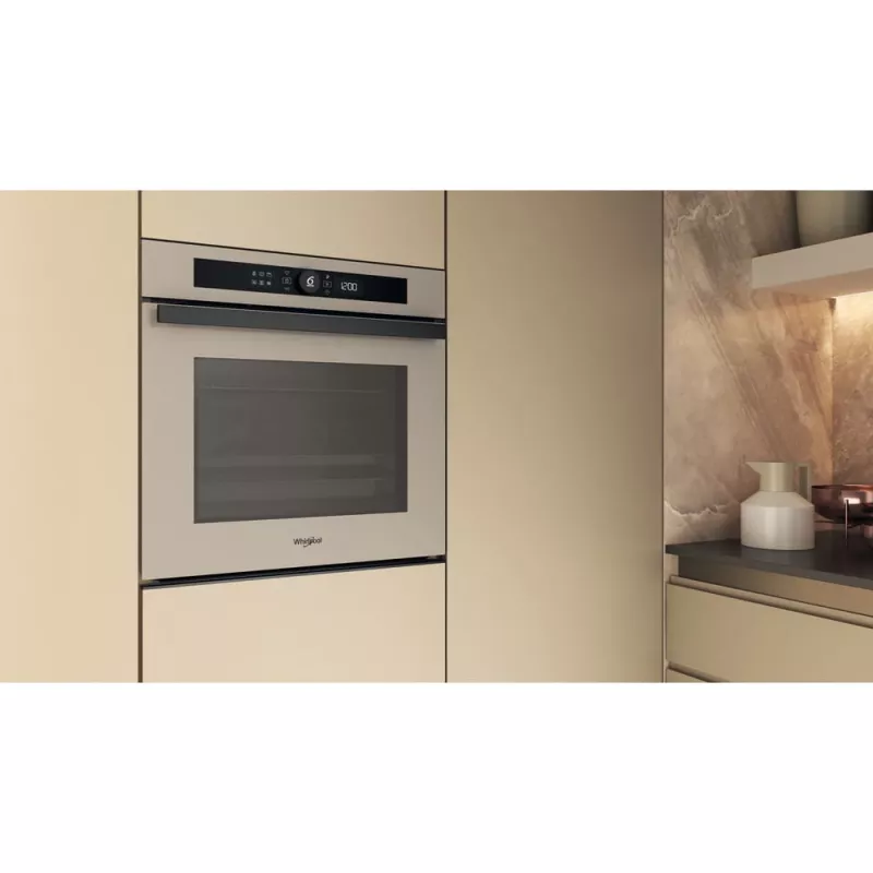 Horno de empotrar WHIRLPOOL WOI4S8HM2SEA 6th Sense Hid Steam+ Urban beige